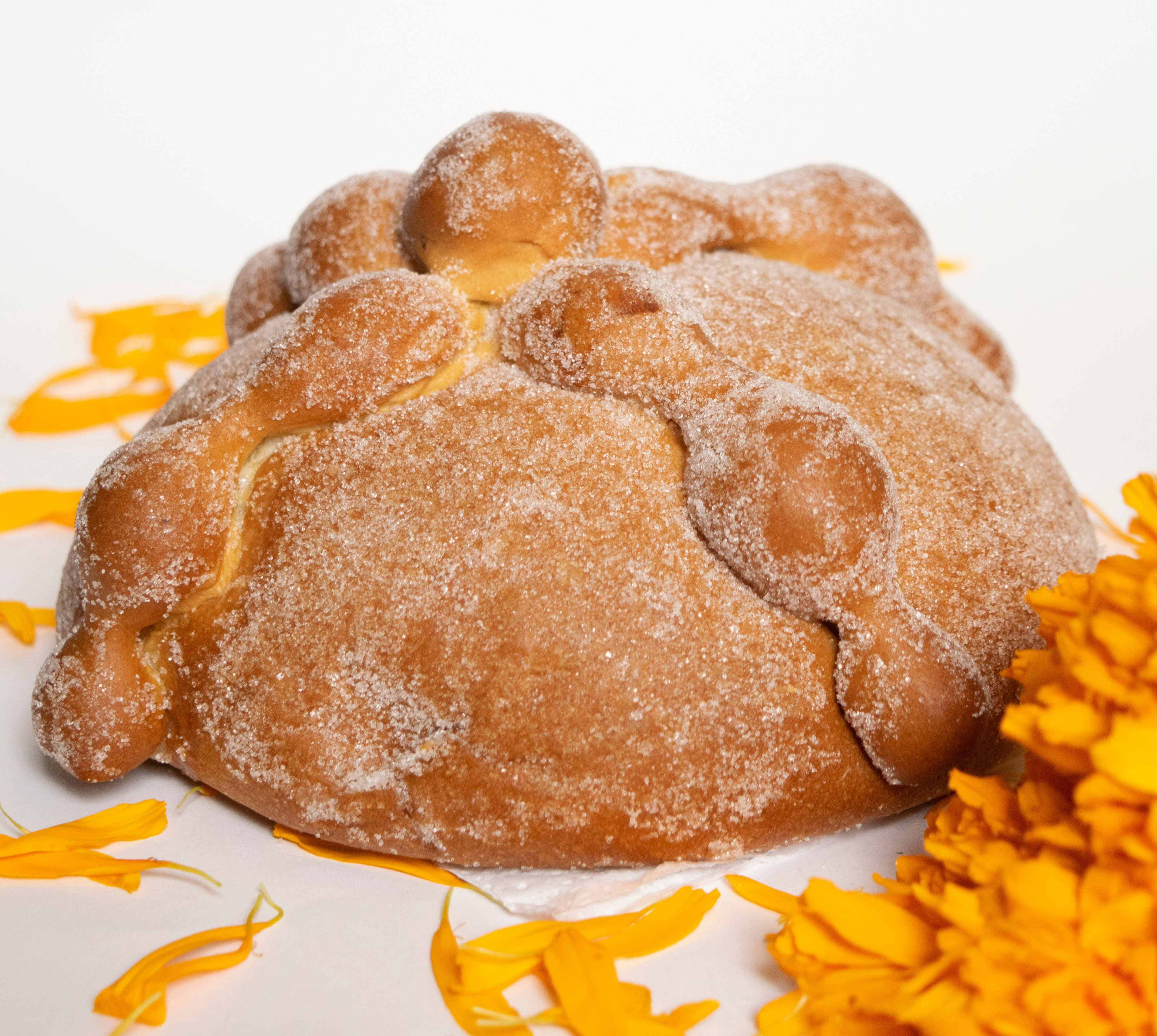 Pan de muerto, traditional Day of the Dead sweet bread